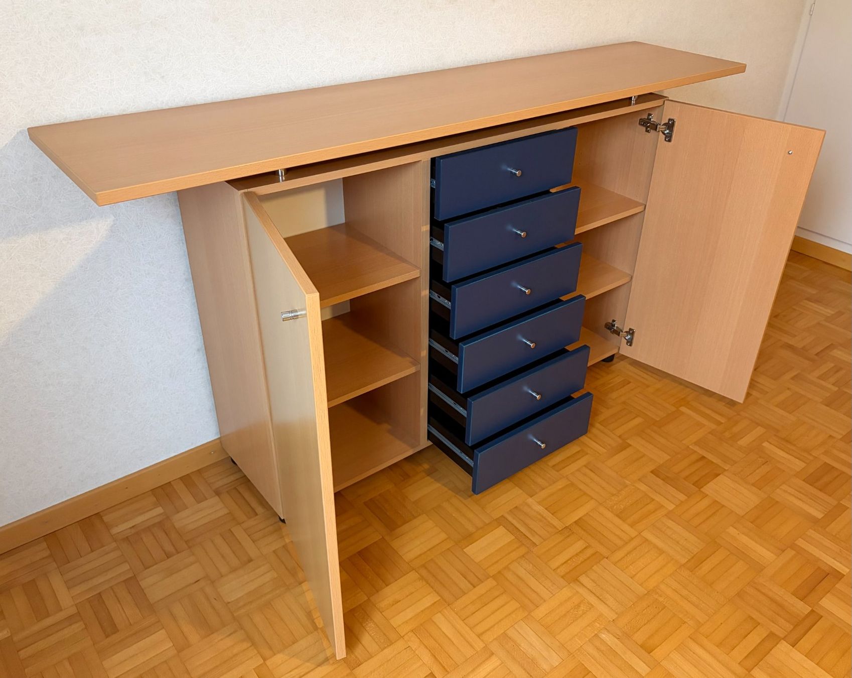 Cassettiere: Sideboard, buche, Schubladen blau – Usato da Oberurnen venduto da rol_d5yj 3