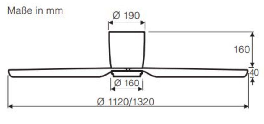 Ventilatoren: Deckenventilator Eco Plano II - Ø132cm - grau - mit Leuchte – Neu und originalverpackt aus Dagmersellen von ZIPZAP8 3