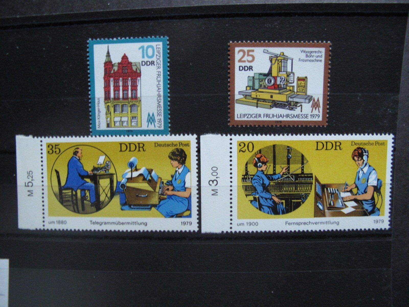 Alle Briefmarken: DDR 1979 Fernsprechvermittlung/ Schiff** – Gebraucht aus Wil SG von fva01
