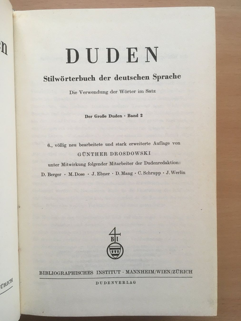 Bücher: Der grosse Duden 2 – Stilwörterbuch – Gebraucht aus Grenchen von Kogi7 1
