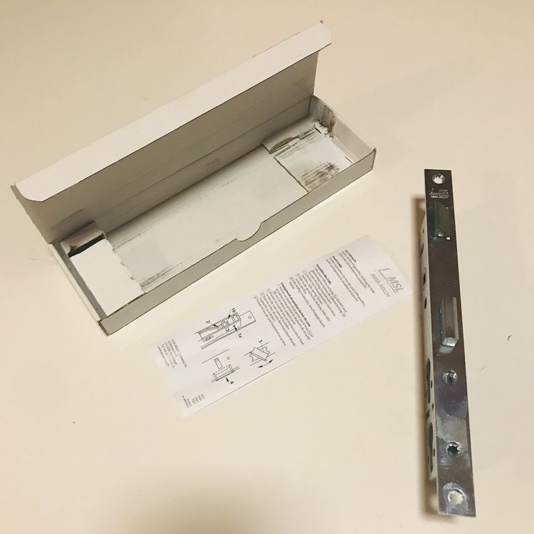 SKDFHOD Einsteckschloss Edelstahl 85x35mm - Rohrrahmenschloss Für Metalltüren & Gartentore