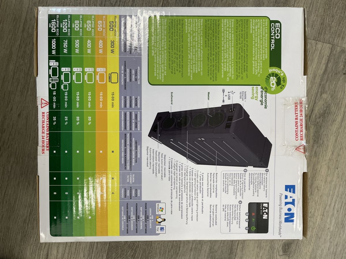 Eaton Alimentazione elettrica: EATON USV-Anlage 400W – Nuovo (secondo la descrizione) da Winterthur venduto da Seifert95 4