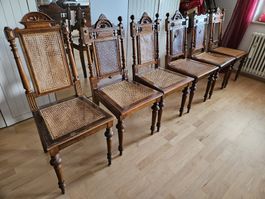 6 antike Stühle aus der Gründerzeit
