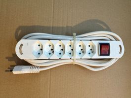 Multiprise 6 prises avec interrupteur blanc cordon 2m occ...