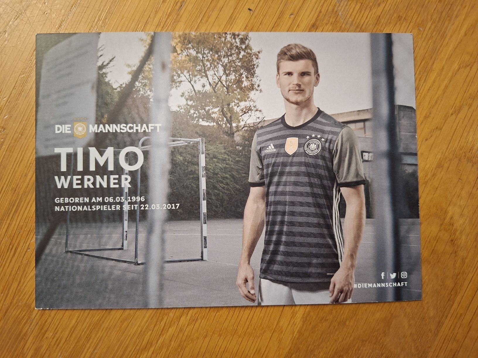 Autografi: Timo Werner DFB original Autogrammkarte Deutschland – Usato da Thun venduto da wuschu 1