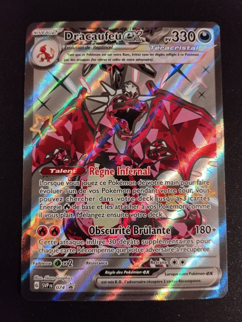 Pokémon Carte collezionabili: Pokémon Promo: Dracaufeu 074 FR – Usato da Palézieux-Village venduto da oufoux08