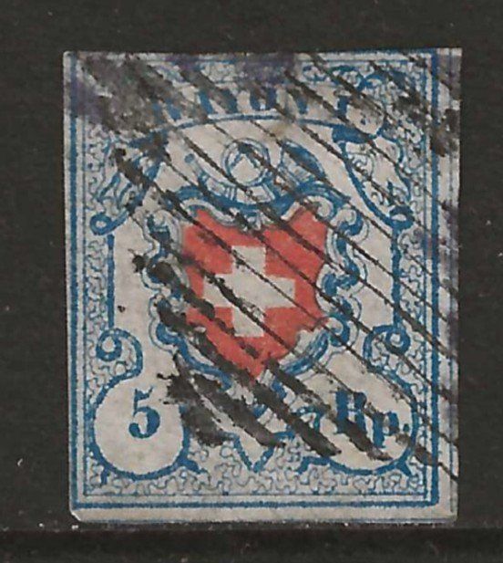Alle Briefmarken: 1851 : Rayon Nr. 17II. B2 - KP 500.-- – Gebraucht aus Gümligen von Geniusbuy