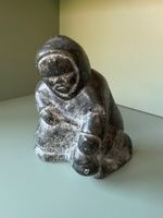 Inuit Art - Sitzender Eskimo - Original
