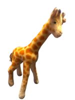 Vintage - Giraffe, mit Knopf, Fahne verschlissen - 36 cm l