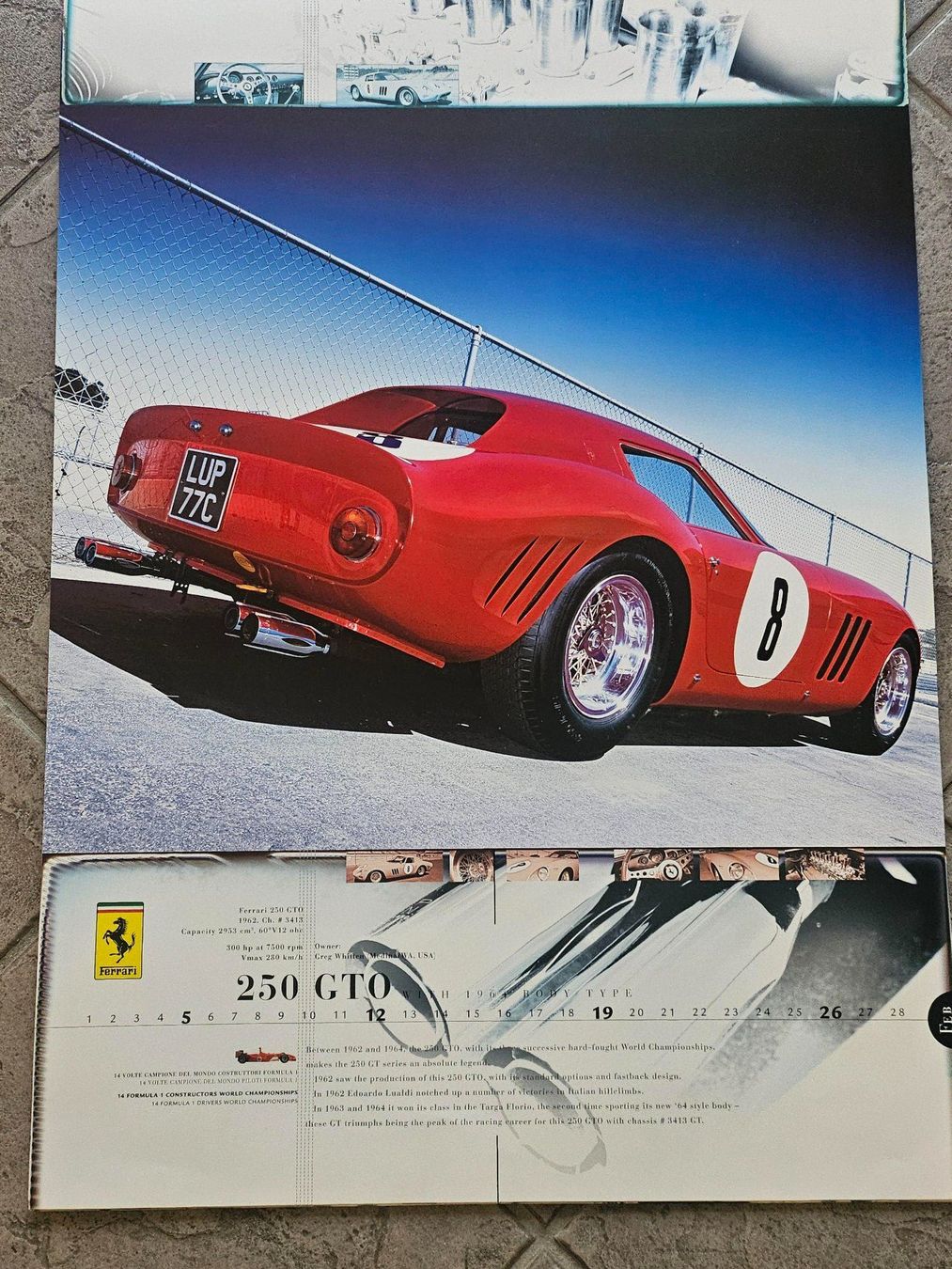 Ferrari Calendari: Raupp Ferrari Kalender 2006 – Usato da Kollbrunn venduto da equipe-bachofner.ch 5