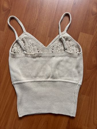 Beiges Strick Top XS