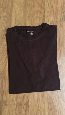 Dunkelbraunes T-Shirt von New Look, Grösse L, Basic Teil