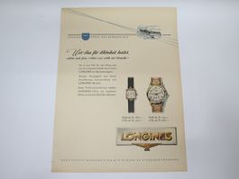 Orig. Werbung 1951, Longines Uhren / Ford