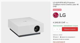 LG AU810PW 4K Dual-Laser Projektor (Heimkino)