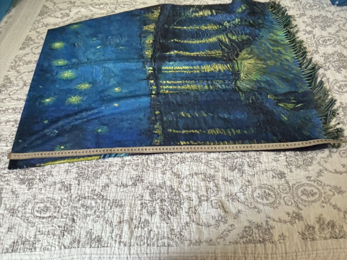 Foulards, Tücher & Schals: Écharpe Van Gogh, 100% viscose, neuve. – Gebraucht aus Aigle von Barbiette 3