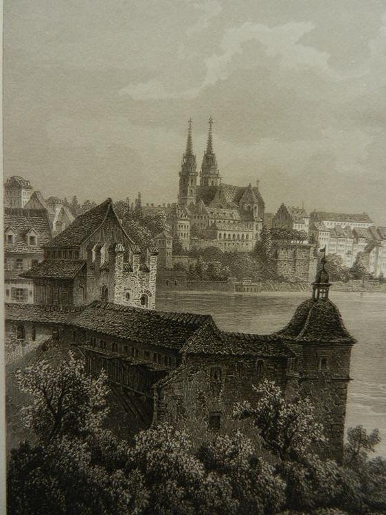 Incisioni: Basel von Rohbock und Kolb – Usato da Risch venduto da Antikfee 3