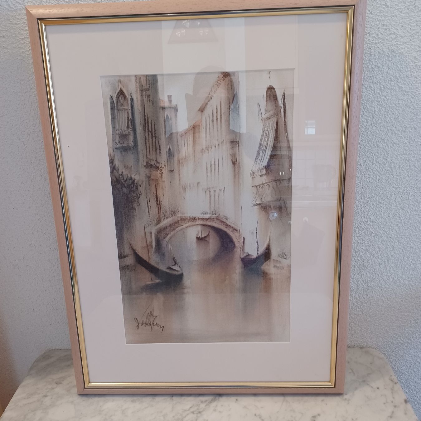 Poster & Bilder: Bild mit Rahmen, Venedig – Gebraucht aus Waldkirch von Fantasia-101