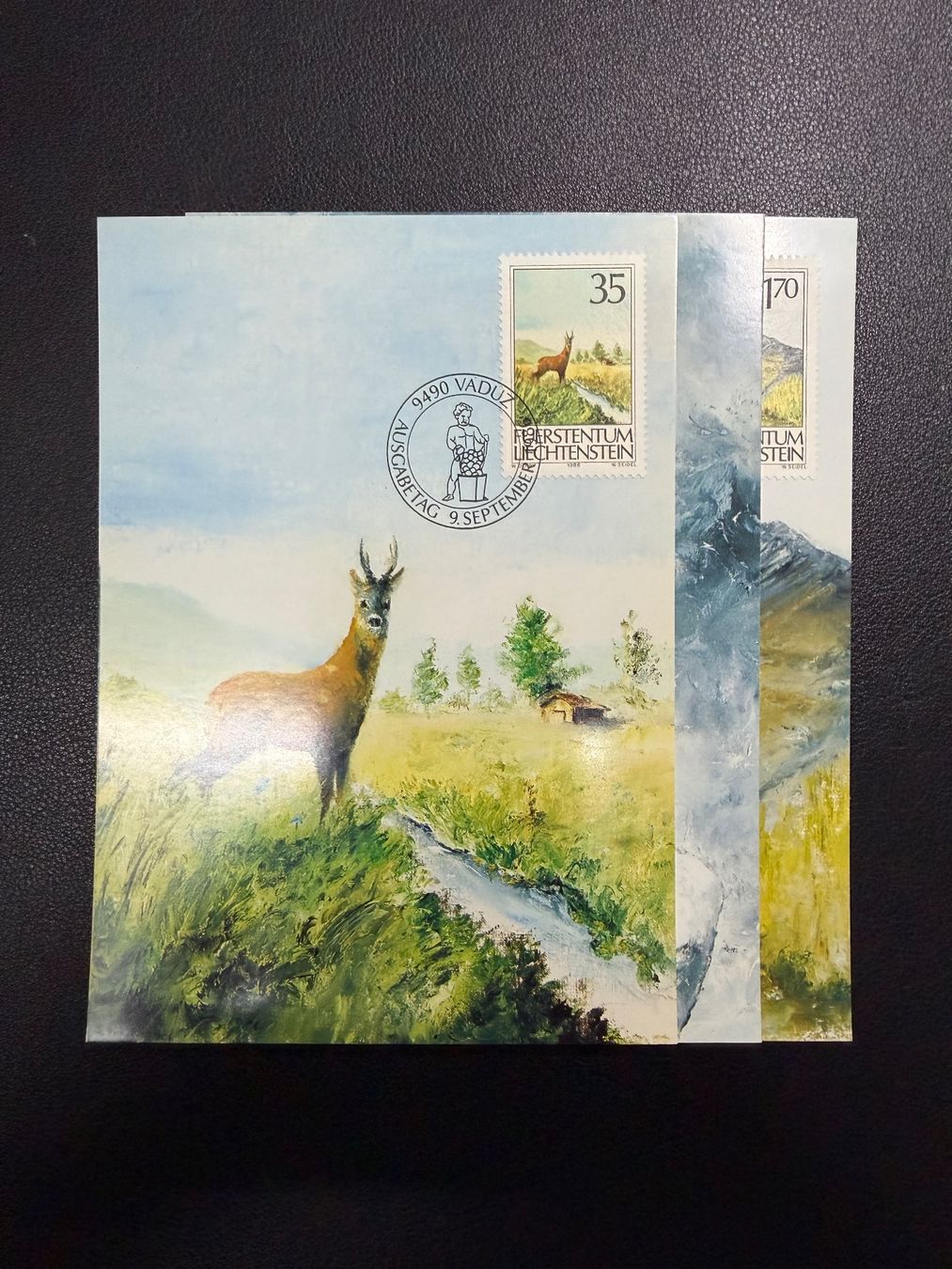 Alle Briefmarken: Liechtenstein Maximumkarten 68/1986 – Gebraucht aus oberrüti von jeanmei