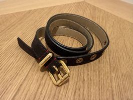 Hugo Boss  dunkelbrauner Wildledergurt, Gr 85, neuwertig!