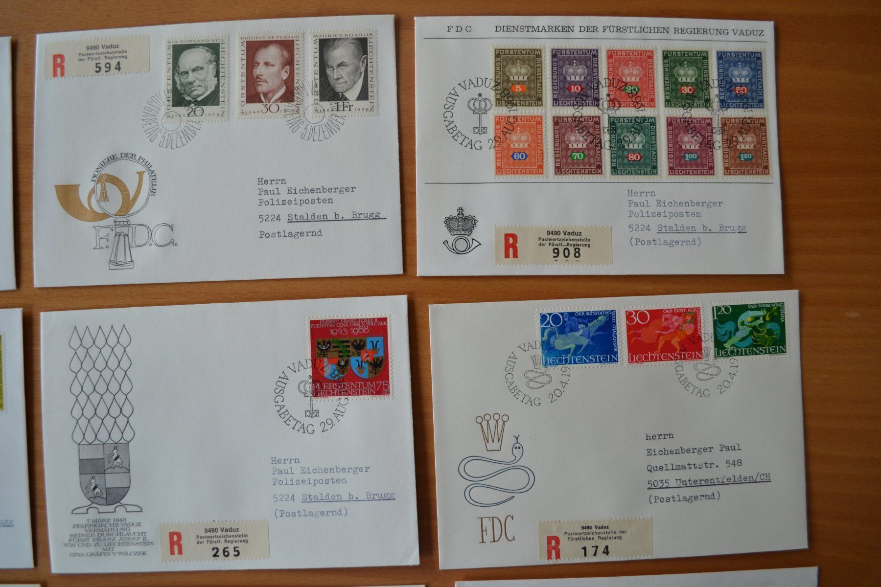 Alle Briefmarken: Brief FDC – Gebraucht aus Beinwil am See von kajak55 1