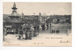 ZÜRICH Bei der Quaibrücke, animée