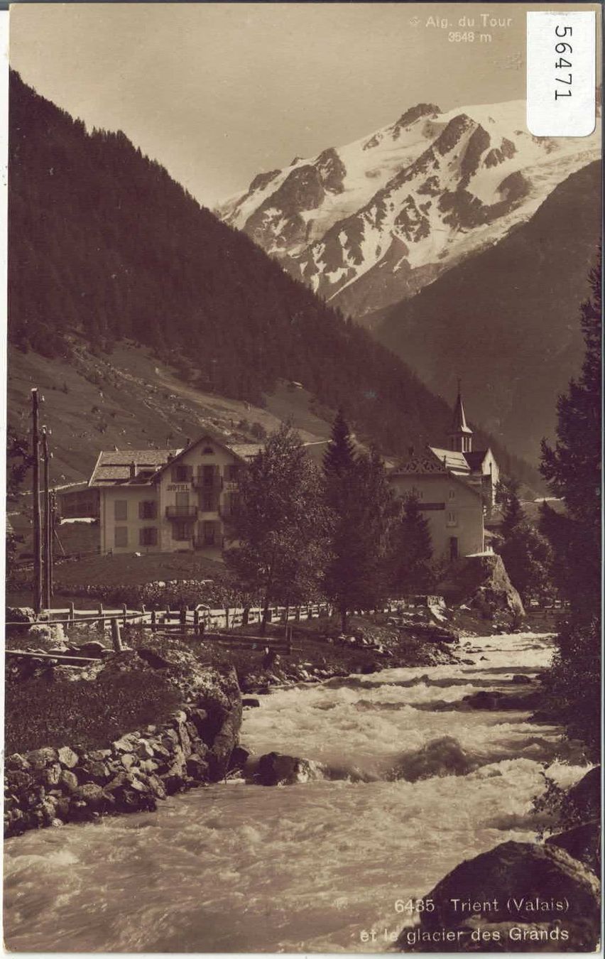 Cartes postales: Trient et glacier des Grands – D'occasion à Ettingen par Kartenplanet