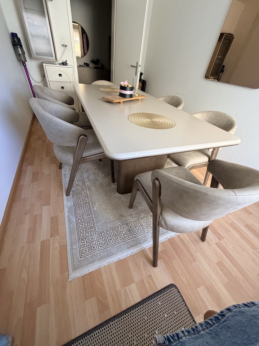 Set di tavolo e panche: Esstisch mit 6 Stühlen neuwertig – Usato da Basel venduto da oyk_b8jy 3