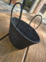 Korb: Raffia (Bast) schwarz aus Marokko-Prototyp