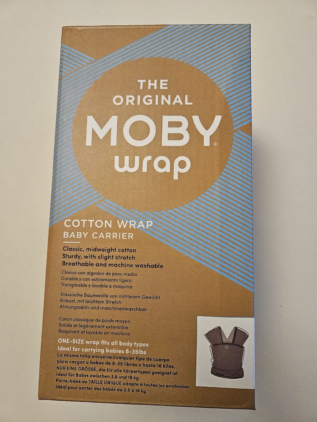 Moby Wrap Marsupi portabebè: MOBY Wrap - Baby Tragetuch – Usato da Zürich venduto da Lejahan77