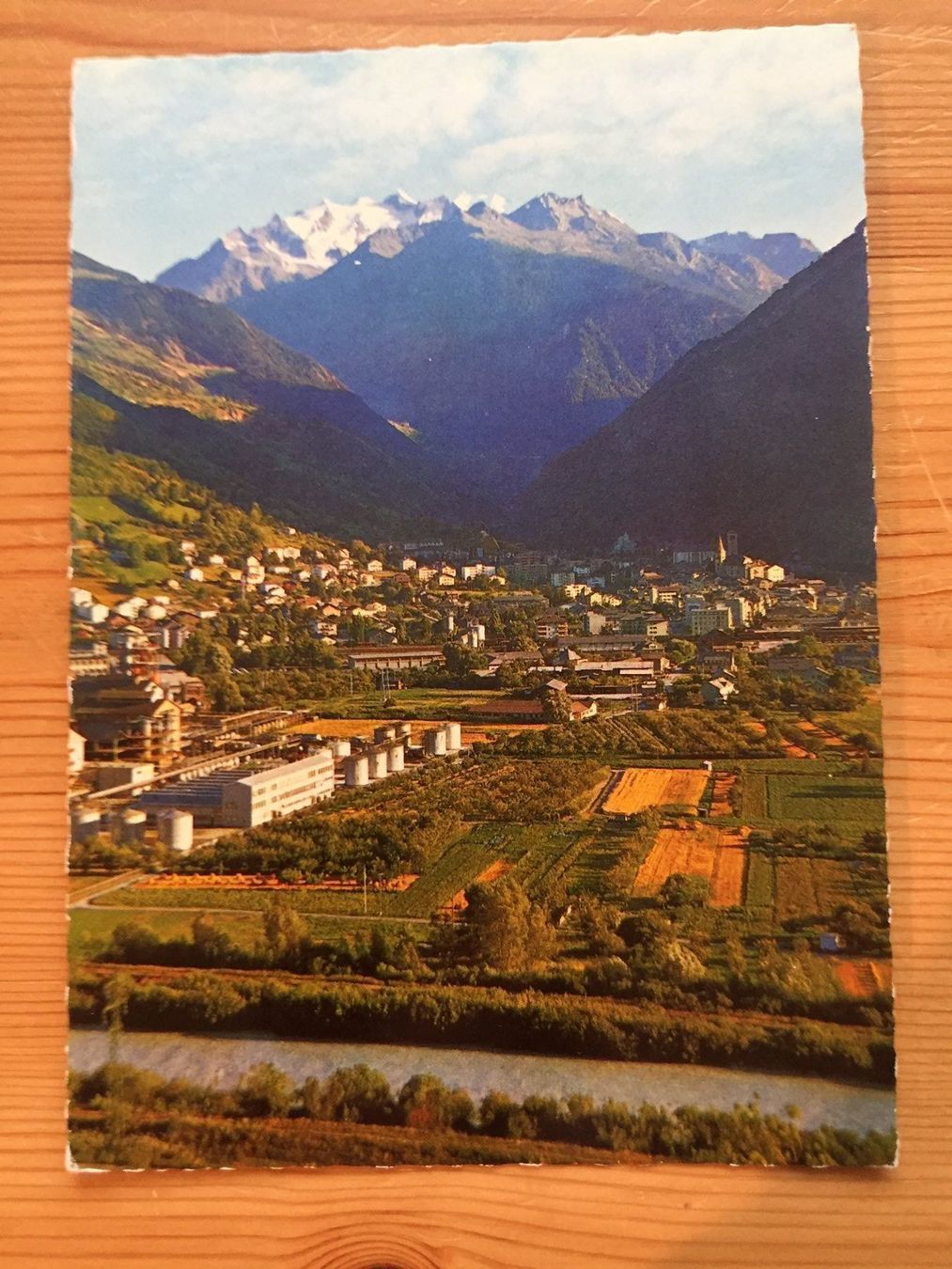Cartoline postali: Visp gegen Mischabelgruppe - AK 1973 – Nuovo (secondo la descrizione) da Oberuzwil venduto da Henri09