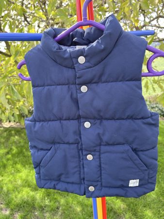 Kindergilet, Gilet, Grösse 86, blau