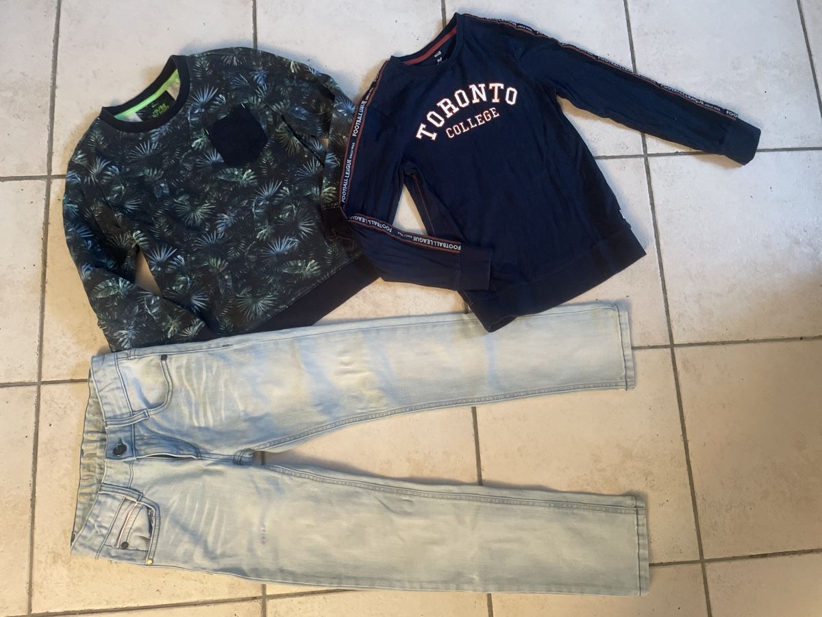 We Lotti & Set di vestiti: Cooles WE Kleiderpaket Gr. 134Top – Usato da Obergerlafingen venduto da cabo4