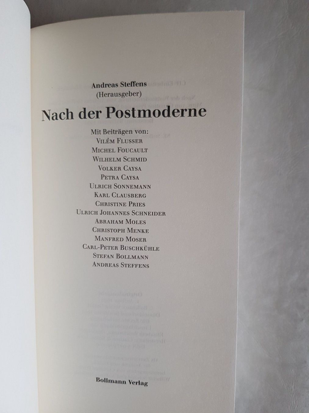 Libri: Nach der Postmoderne 1. Auflage 1992 – Usato da Walterswil BE venduto da Lonitti 2