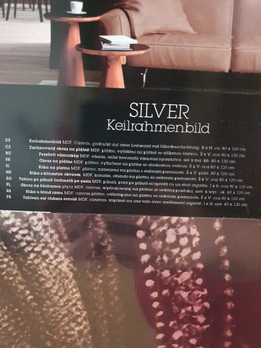 Poster & Bilder: Keilrahmenbild Silver Neu – Neu und originalverpackt aus Münsingen von SchweizBE 2