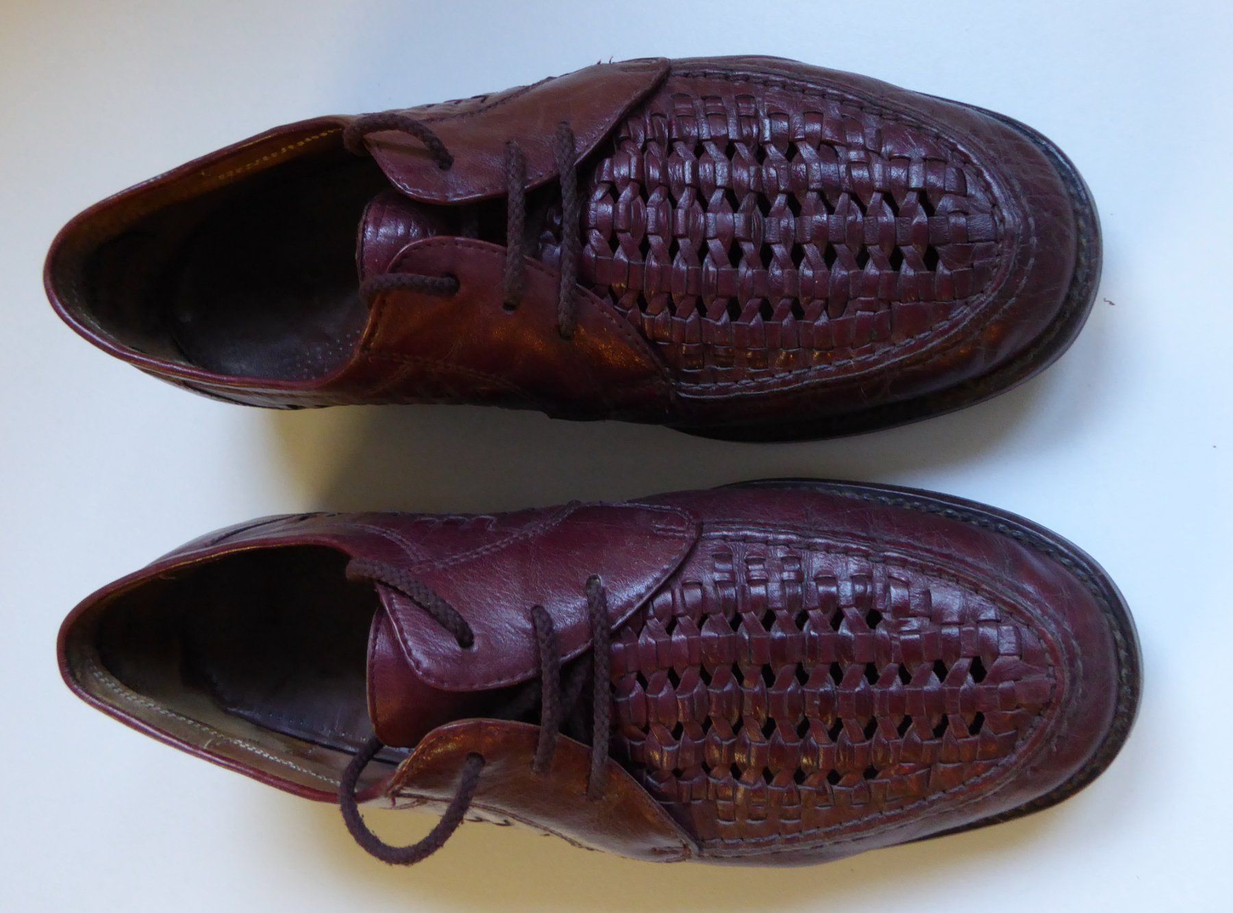 Scarpe da uomo: Sommer Lederschuhe offen Grösse 7.5 rot – Usato da Spreitenbach venduto da Turbo_1105 1
