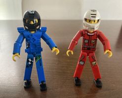 Vintage Lego Technic Team Set 8300 Figuren Fahrer Auto Lot