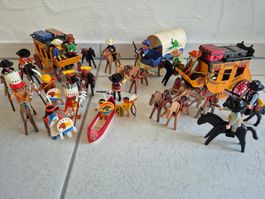 Playmobil, Konvolut "Wilder Westen", Cowboy & Indianer