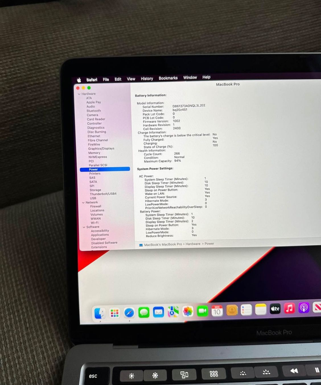 Apple Notebooks: Apple MacBook Pro 2020 M1 13“ – Gebraucht aus Lausanne von  7