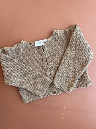 Feetje Strickjäckchen Gr. 86 camel