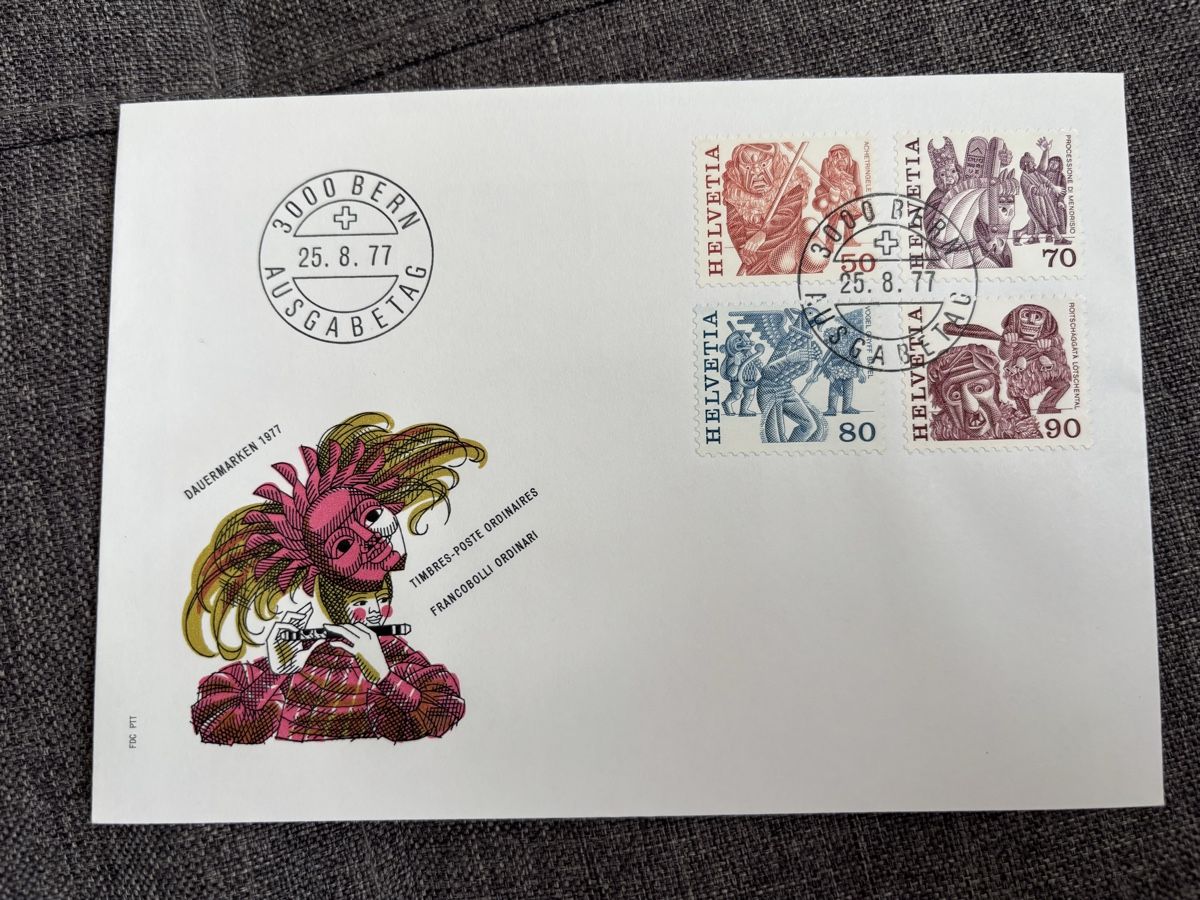 Alle Briefmarken: Ersttagesbriefe 1977 – Neu (gemäss Beschreibung) aus Binningen von Alpakat 1