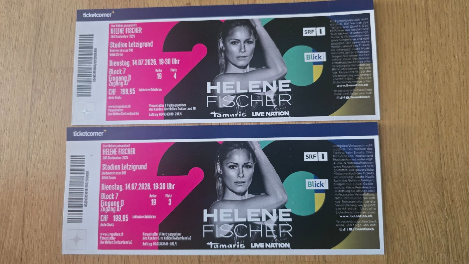 Tickets: Helene Fischer – Neu (gemäss Beschreibung) aus Ostermundigen von Lery71