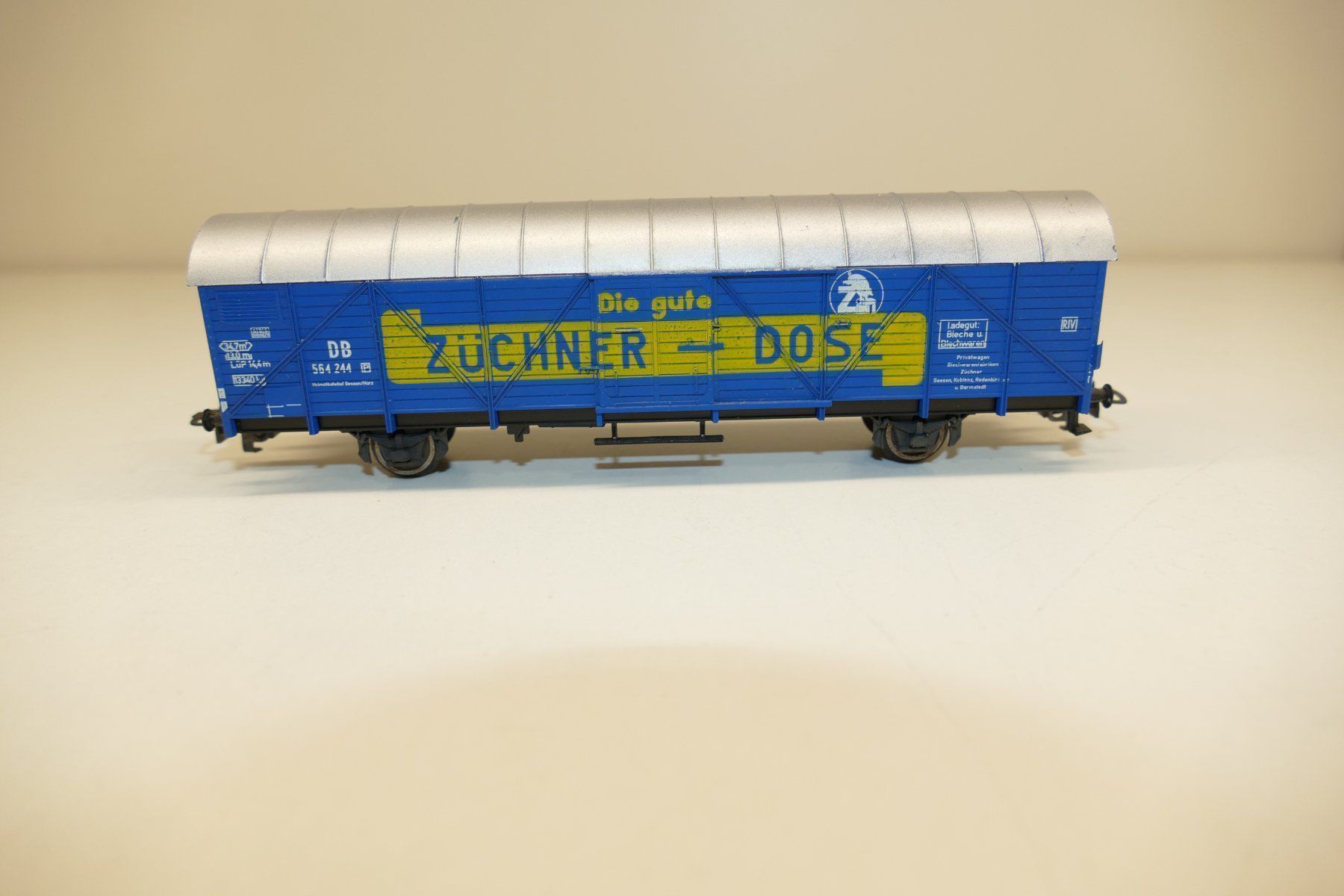 Liliput Modellini di ferrovie: Liliput H0: DB Güterwagen Züchner Dose – Usato da Niederhasli venduto da rail-duerst 1