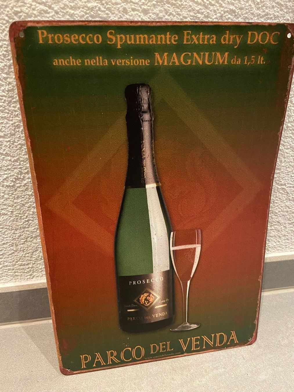 Insegne: PROSECCO EXTRA METALL SCHILD DOC SCHILD NEU! – Nuovo e nell'imballaggio originale da Seon venduto da Aaargauer01 4