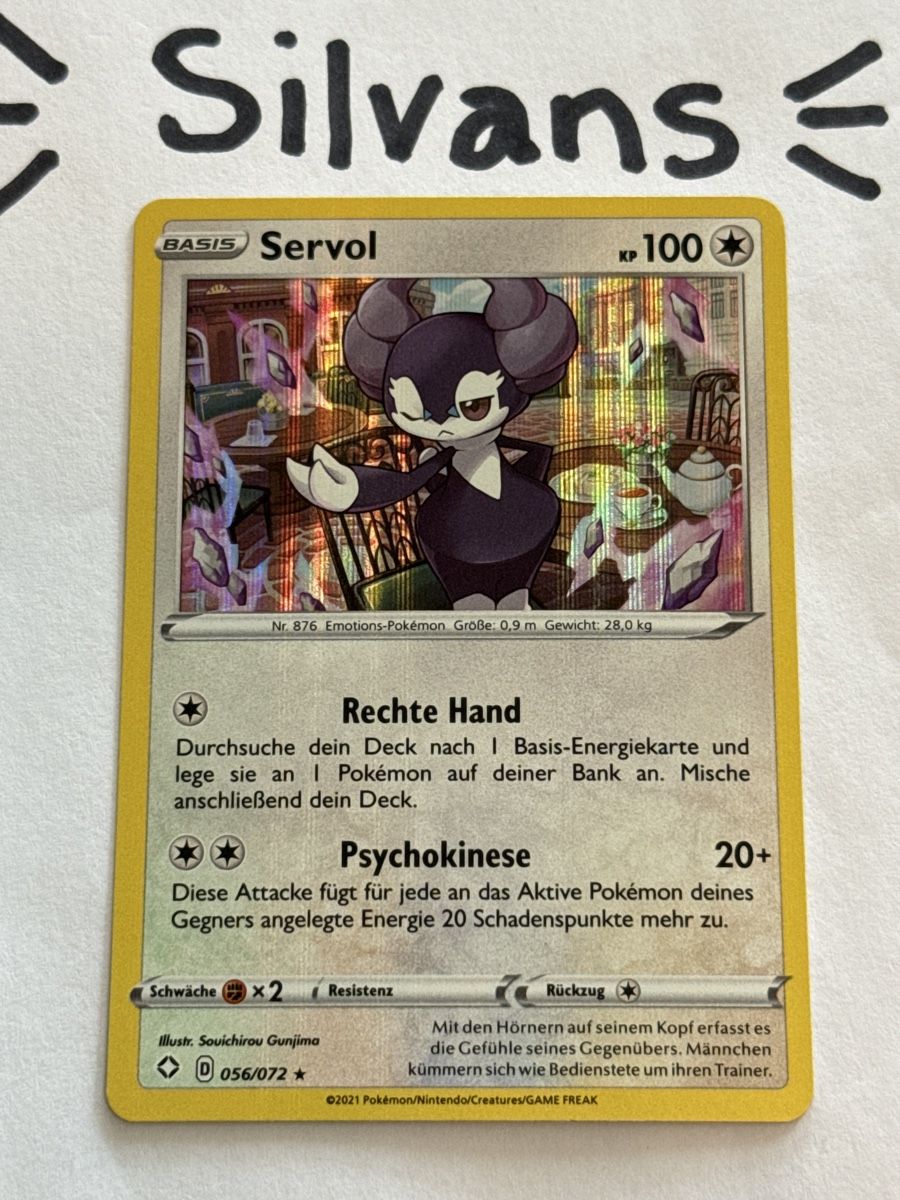 Pokémon Carte collezionabili: Servol Holo 056/072 Glänzendes Schicksal Deutsch – Nuovo (secondo la descrizione) da Wil SG venduto da Silvans