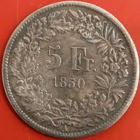 5 Franken 1850 (Replica) Kein Original dunkle Ausführung
