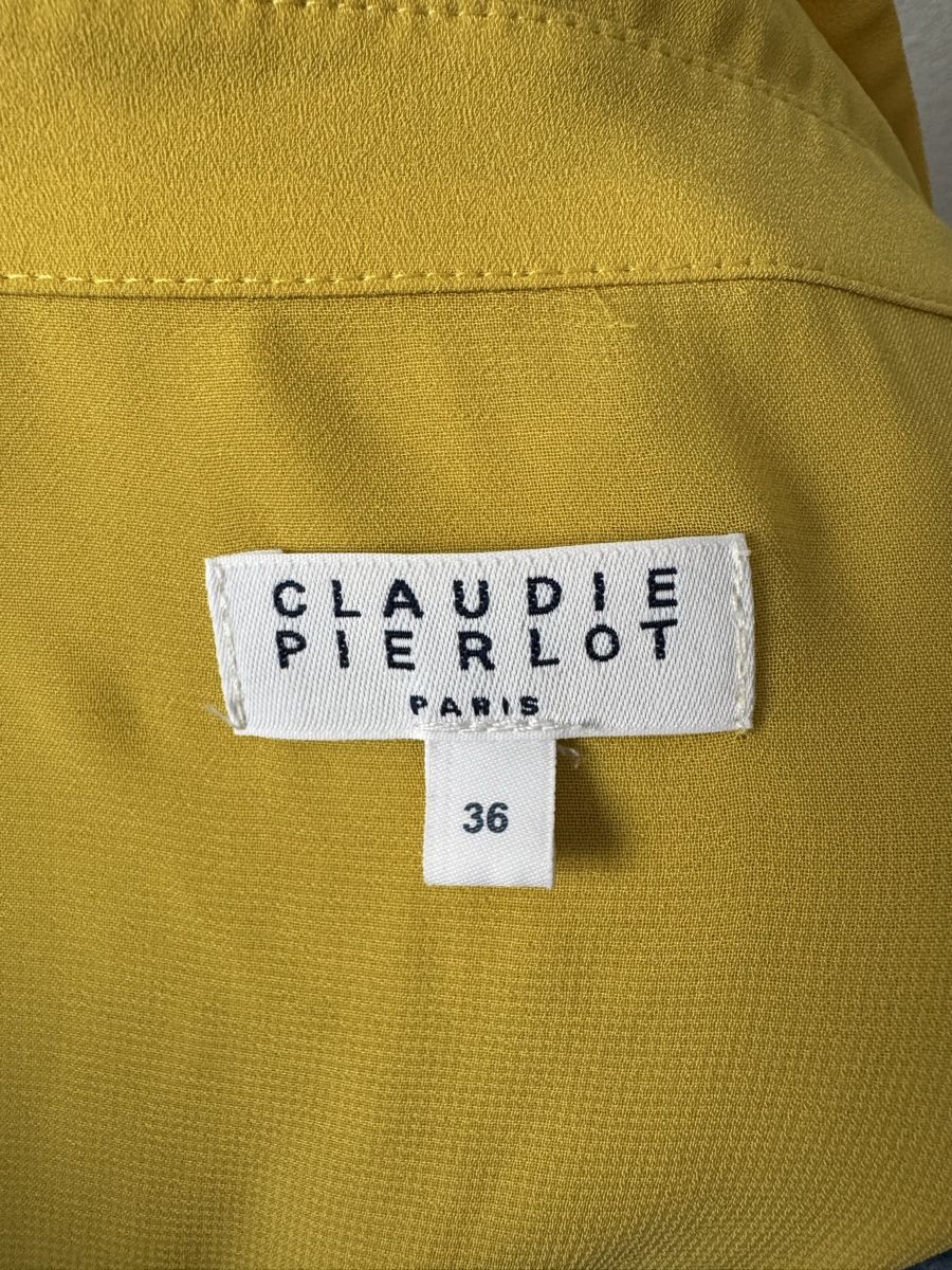 Claudie Pierlot Vestiti: Robe Claudie Pierlot, jaune, taille 36 – Nuovo (secondo la descrizione) da Morges venduto da sandy069 1