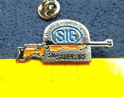 SIG SAUER 205 GEWEHR SCHIESS-SPORT PIN GEPRÄGT SILBRIG