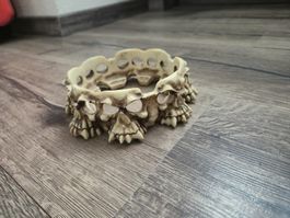 Totenkopf Aschenbecher Untersetzer