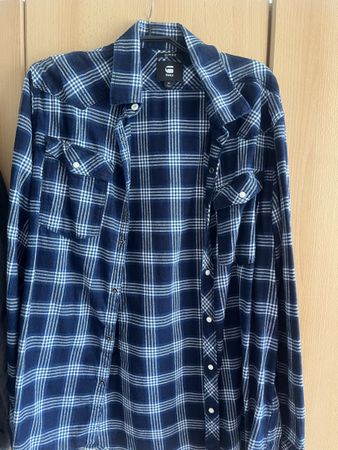 Chemise homme G-Star carreaux bleus taille S bon état