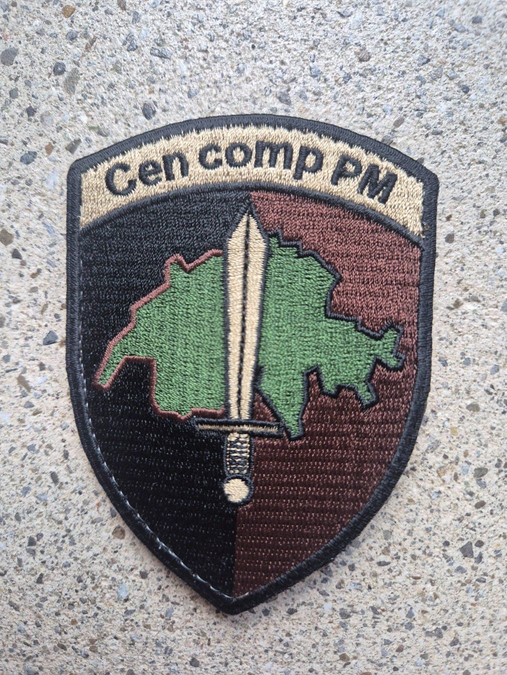 Schweizer Armee Placchette & Badge: *** MP Badge Cen comp PM mit klett *** – Nuovo (secondo la descrizione) da Riedholz venduto da fr_sIruP
